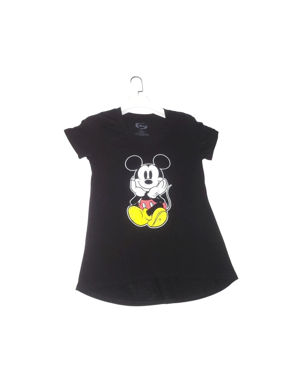 Disney Mickey Mouse Black Graphic Tee Shirt Size L